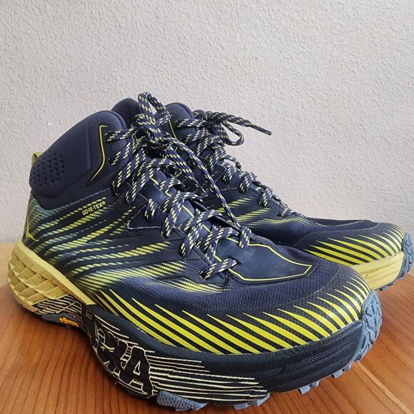 Hoka One One Speedgoat Mid 2 GTX Shoes Mens Size 8.5 Blue Gore-Tex 1106532 OBBS main image 11